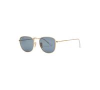 Ray-ban - Frank Legend Oval-frame Sunglasses, Blue, Men Sunglasses Designer, Metal, 100% UV Protection