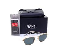 Ray-Ban FRANK TITANIUM POLARIZED RB8157 921658 51mm Mens Sunglasses GOLD GREEN