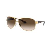 Ray-Ban Gold Brown Gradient 63mm RB3386 Aviator Sunglasses