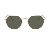 Ray - Ban RB3565 JACK 919631 Unisex Sunglasses Metal Gold Green Geometric Normal