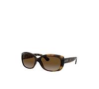 Ray-Ban Jackie Ohh Butterfly Sunglasses Light Havana Frame With Light Grey Gradient Brown Lens, Brown, Women Brown