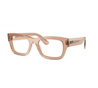 Ray-Ban Eyeglasses Unisex Joseph Optics - Transparent Light Brown Frame Clear Lenses Polarized 55-20