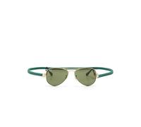 RAY-BAN JUNIOR Aviator-frame sunglasses - Gold One Size