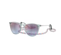 Ray - Ban RJ9060S JUNIOR ERIKA 7223U0 Kid Sunglasses Injected Blue Blue Pantos Mirror Nuanced