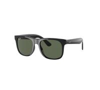 Ray - Ban Kid Ray - Ban RJ9069S JUNIOR JUSTIN 100/71 Sunglasses Injected Black Green Squared Normal