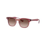 Ray - Ban Kid Ray - Ban RJ9098S 715413 Sunglasses Acetate Red Brown Squared Normal Shaded
