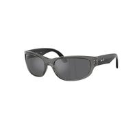 Ray-Ban Sunglasses Unisex Balorama Kids Bio-based - Black Frame Silver Lenses 55-16