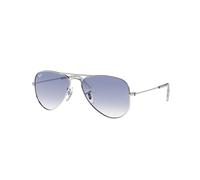 Ray - Ban Kid RJ9506S JUNIOR AVIATOR 212/19 Sunglasses Metal Silver Blue Pilot Normal Shaded