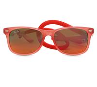 Ray-Ban Kids RJ9052SF Junior New Wayfarer 7145A8 Kids' Sunglasses Red Size 50