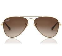 Ray - Ban RJ9506S JUNIOR AVIATOR 223/13 Kid Sunglasses Metal Gold Brown Pilot Normal Shaded