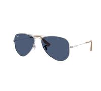 Ray - Ban RJ9506S JUNIOR AVIATOR 301/80 Kid Sunglasses Metal Silver Blue Pilot Normal