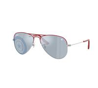 Ray-Ban Kids RJ9506S Junior Aviator 305/U3 Kids' Sunglasses Red Size 52