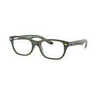 Ray-Ban Kids RY1555 Kids' Glasses, Green, Size 46