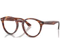 Ray - Ban Unisex RX7680V LARRY 2144 Optical frames Acetate Brown Transparent Pantos Normal