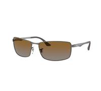 Ray - Ban Man Ray - Ban RB3498 029/T5 Sunglasses Metal Rifle barrel Brown Squared Polarized Shaded