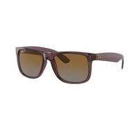 Ray - Ban Man Ray - Ban RB4165 JUSTIN 6597T5 Sunglasses Nylon Brown Brown Squared Polarized Shaded