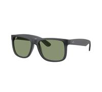 Ray-Ban Sunglasses Man Justin Classic - Opal Grey Frame Green Lenses 51-16