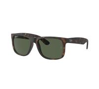 Ray - Ban Man Ray - Ban RB4165 JUSTIN 865/9A Sunglasses Nylon Turtle Green Squared Polarized