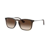 Ray-Ban Mens Sunglasses Chris 4187 856/13 Rubber Havana Gradient Brown - One Size