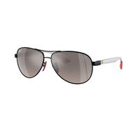 Ray - Ban Man Ray - Ban RB8331M F0095J Sunglasses Metal Black Grey Pilot Polarized Mirror