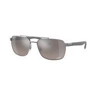 Ray - Ban Man RB3701 004/5J Sunglasses Steel Grey Grey Squared Polarized