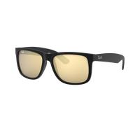 Ray-Ban Man Sunglass Justin Color Mix - Frame color: Rubber Black, Lens color: Gold Mirror