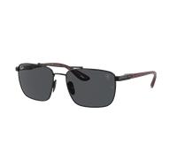 Ray-Ban Man Sunglass RB3715M Scuderia Ferrari Collection - Frame color: Black, Lens color: Dark Grey