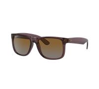 Ray-Ban Man Sunglass RB4165 Justin Classic - Frame color: Transparent Dark Brown, Lens color: Brown Polarized