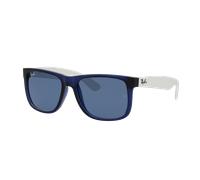 Ray-Ban Man Sunglass RB4165 Justin Color Mix - Frame color: Transparent Blue, Lens color: Dark Blue