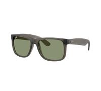 Ray-Ban Man Sunglass RB4165F Justin Classic - Frame color: Opal Grey, Lens color: Green