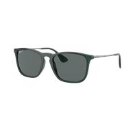 Ray-Ban Man Sunglass RB4187 Chris - Frame color: Transparent Green, Lens color: Dark Grey