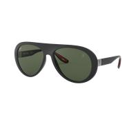 Ray-Ban Man Sunglass RB4310M Scuderia Ferrari Collection - Frame color: Black, Lens color: Green Classic