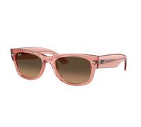 Ray - Ban RB0832S MEGA WAYFARER II 684843 Unisex Sunglasses Acetate Pink Brown Squared Normal Nuanced