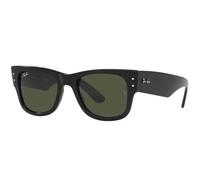 Ray - Ban Unisex Ray - Ban RB0840S MEGA WAYFARER 901/31 Sunglasses Acetate Black Green Squared Normal