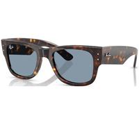 Ray - Ban Unisex RB0840S MEGA WAYFARER 902/56 Sunglasses Acetate Turtle Blue Squared Normal