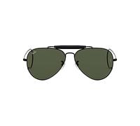 Ray-Ban Men's 0RB3030 L9500 58 Sunglasses, Black/Crystal Green