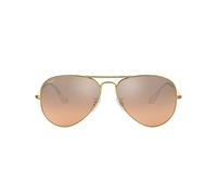 Ray-Ban Men's Aviator Large Metal Aviator Sunglasses, Gold (gold 001 / 3E, Glassses: brown pink silver mirrored)