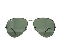 Ray-Ban Men's Aviator Matte Transparent Green G-15 Green Aviator RB3025 Ray-Ban Green One Size