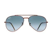 Ray-Ban RB3625 New Aviator Unisex Polished Rose Gold Sunglasses