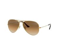 Ray-Ban Men's Aviator Sunglasses, Brown, 62 mm UK