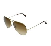 Ray-Ban Men's Aviator Sunglasses, Brown, 62 mm UK