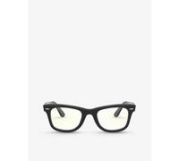 Ray-Ban RB2140 Women's Rectangular Sunglasses, Black