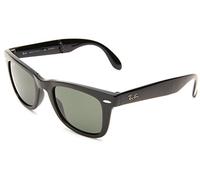 Ray-Ban Men's Folding Wayfarer Sunglasses, Black with Polarized Lenses, 50 mm
