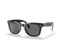 Ray - Ban RB4105 FOLDING WAYFARER 601/58 Man Sunglasses Injected Black G15 Squared Polarized