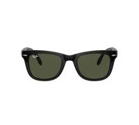 Ray-Ban Men's Folding Wayfarer Wayfarer Sunglasses, Black Frame/Green G-15XLT Lens