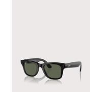 Ray-Ban Unisex RW4006 Ray-Ban | Meta Wayfarer - Frame color: Black, Lens color: G-15 Green