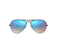 Ray-Ban Men's Mod. 3025 Sunglasses, Shiny Black (Blue), 55 mm UK