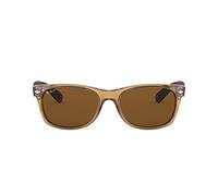Ray-Ban Men's New Wayfarer Sunglasses, Gold Frame/Brown B-15xlt Lens, 55 mm UK