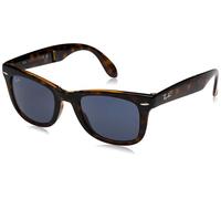 Ray-Ban Men's Óculos de Sol Folding Wayfarer 0RB4105 710/B1 Tam 50 Sunglasses, Havana Brown