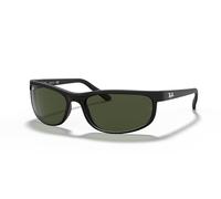 Ray-Ban Men's Rb 2027 Sunglasses, Black Frame/Green Lens, 62 UK